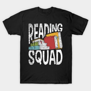 Reading Squad Gift Book Lover Reading Teacher Bookworm T-Shirt